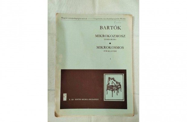 Mikrokozmosz Zongorára, Bartók, 3 kotta egyben