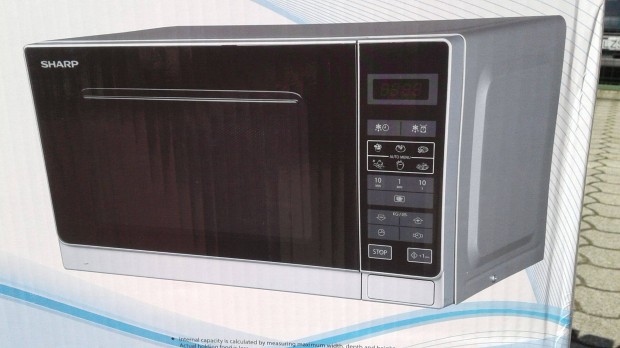 Mikrosütő, Sharp R 242, digitális, 20 l, Tányér: 25,5 cm, óra kijelzés
