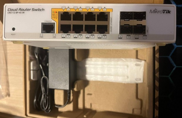 Mikrotik crs112-8p-4s-in POE switch