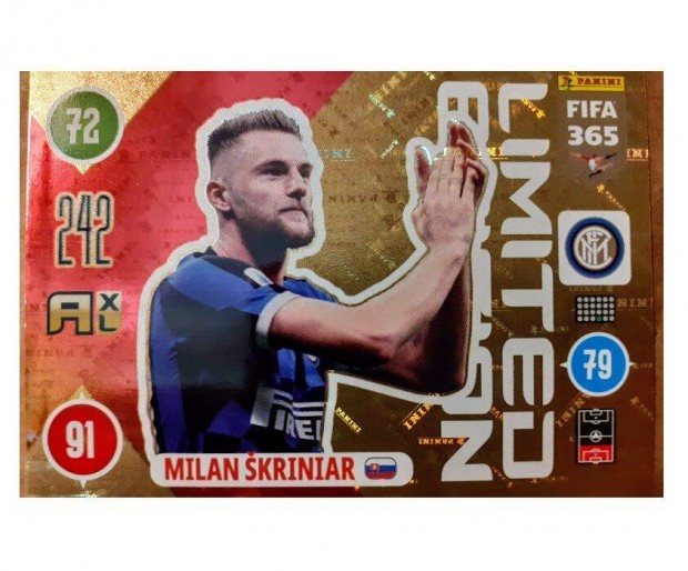 Milan kriniar Internazionale Limited focis krtya Panini FIFA 2021