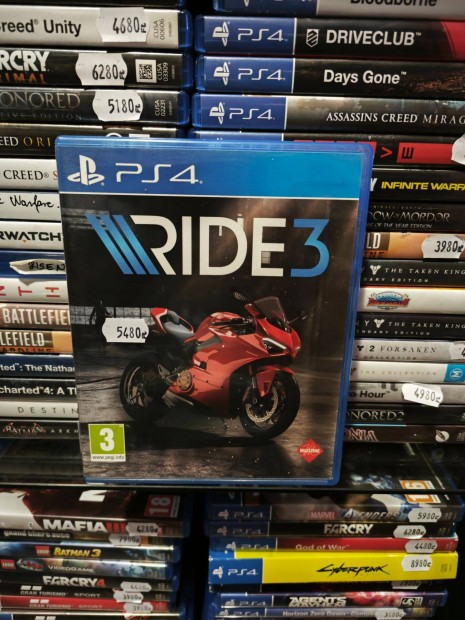 Milestone Ride 3 PS4 és még 400 játék készleten!