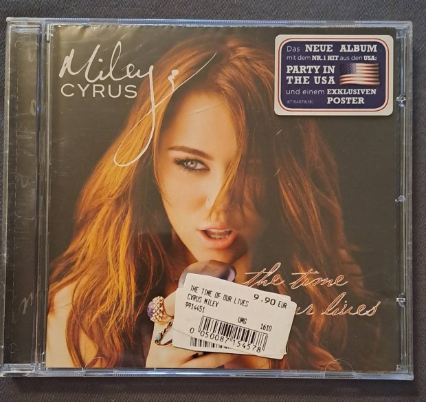 Miley Cyrus - The Time Of Our Lives CD Eredeti