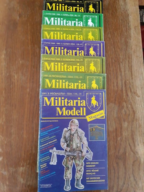 Militaria Modell /7 db magazin/