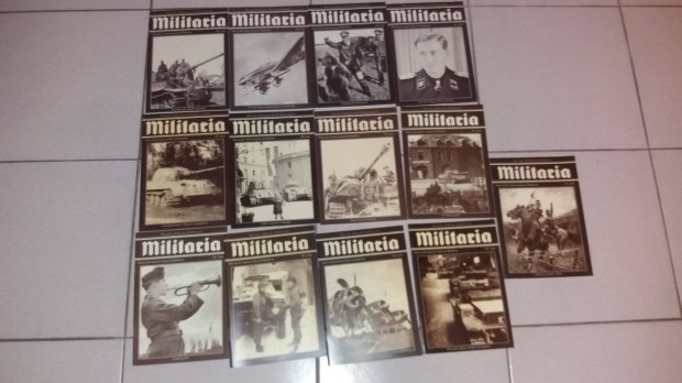 Militaria magazin folyirat ismeretterjeszt kiadvny 13db egyben