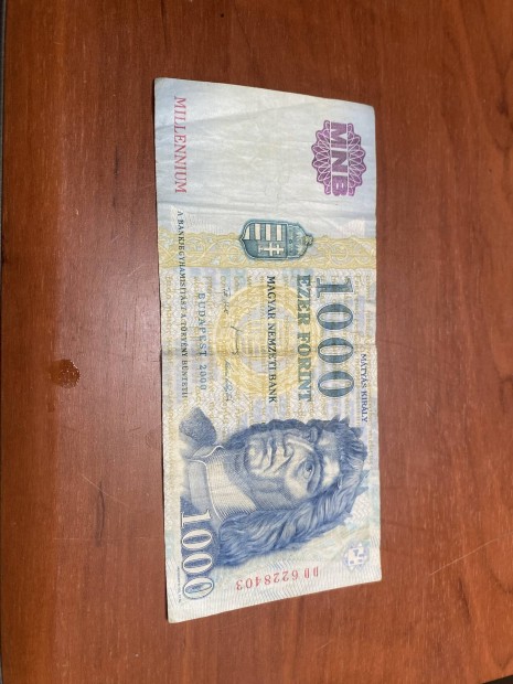 Millenium 1000ft-os bankjegy.