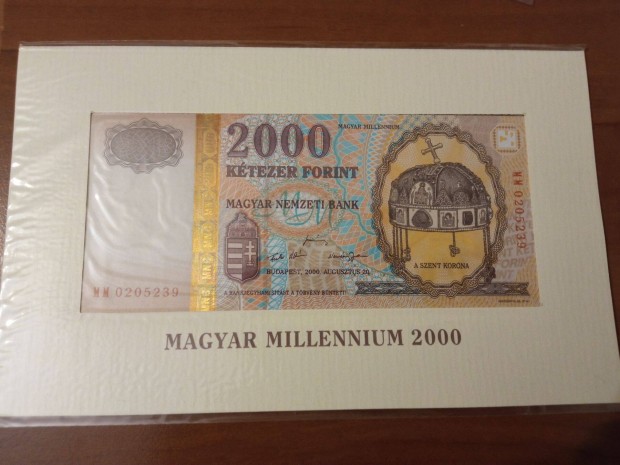 Millenium 2000 Ft aranyszlas UNC 2000