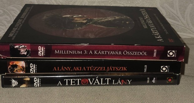 Millennium DVD trilgia:A tetovlt lny/A lny,aki a tzzel jtszik...