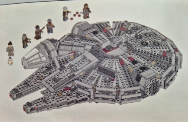 Millennium Falcon építőkocka szett 1300+ db