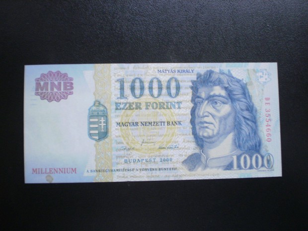 Millenniumi 1000 - Forint a UNC. RR !!