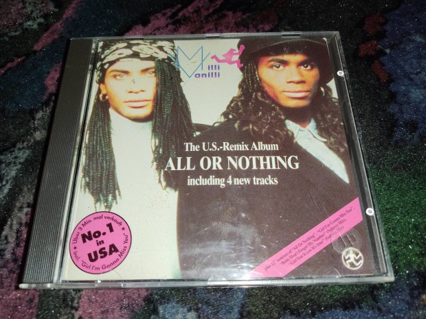 Milli Vanilli - The U.S Remixes All Or Nothing CD (1989)