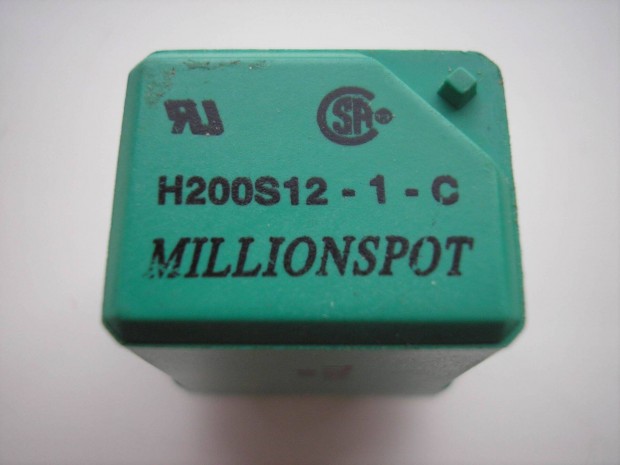 Millionspot rel , H200S12-1-C , DC 12 V , 5 A , 1 morse