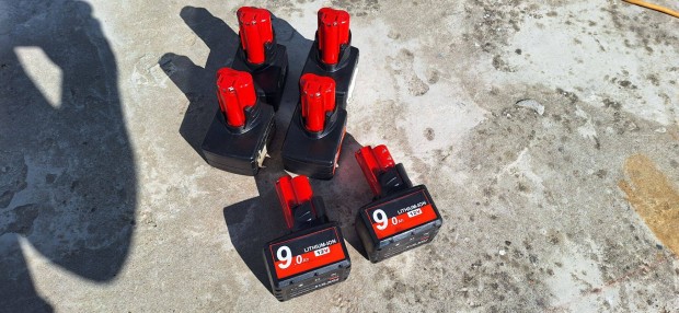 Milwaukee 12V 9Ah li-ion akkuk