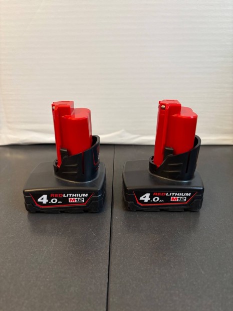 Milwaukee M12 B4 4Ah akkumultorok