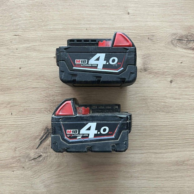 Milwaukee M18 4.0Ah akkuk