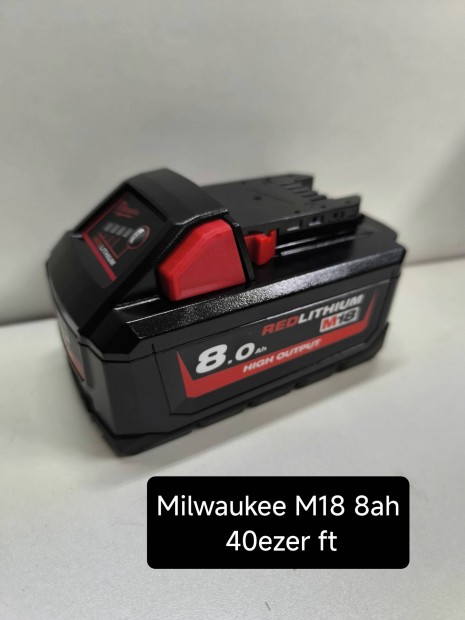 Milwaukee M18 8ah Eredeti j Akku 