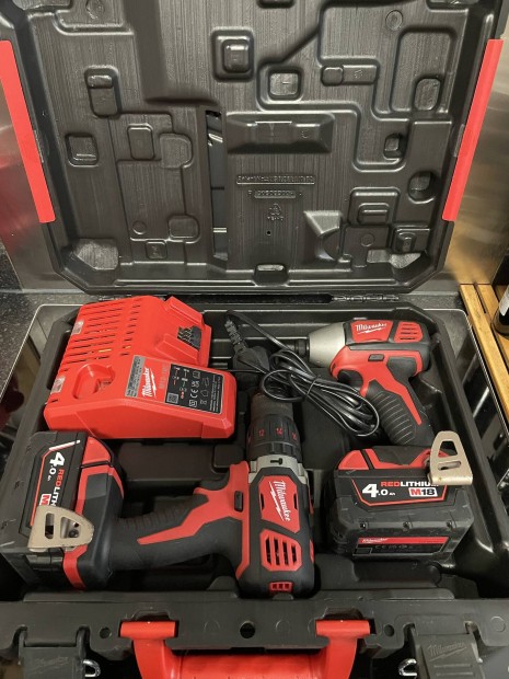 Milwaukee M18 BPP2D-402C Akkus Gpszett 18V 