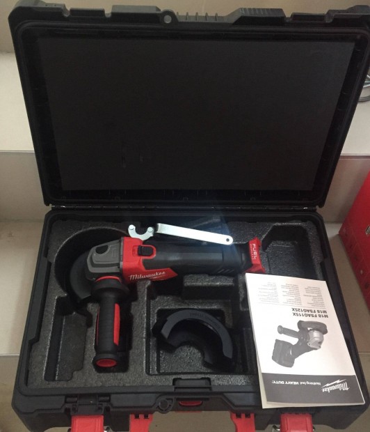 Milwaukee M18 Fsag125X-0 Akkumultoros sarokcsiszol kofferben 18V (ak