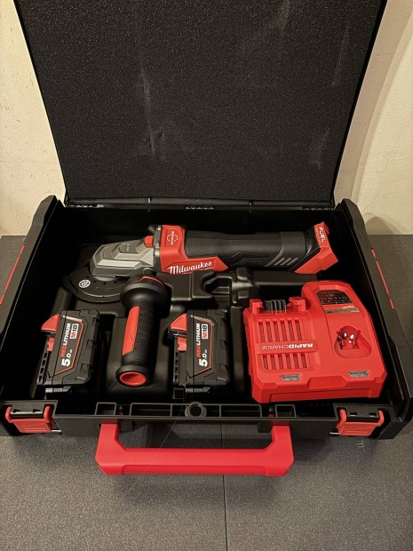 Milwaukee M18 Fsagf125Xpdb-502X Akkus laposfej sarokcsiszol szett