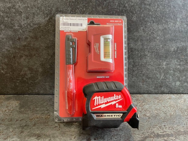 Milwaukee Mágneses Mérőszalag + Vízmérték + Filc - 4932480552