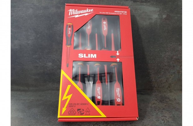 Milwaukee VDE Slim SL PH PZ 7 rszes Szigetelt Csavarhz kszlet