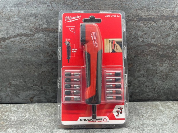 Milwaukee sarokcsavaroz adapter 90 fok + bit kszlet - 4932471274