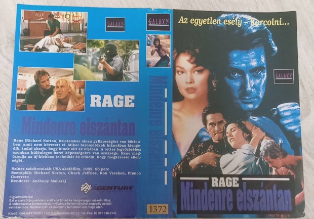 Mindenre elszntan - akci vhs - nagytok - Richard Norton