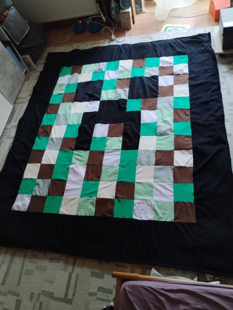 Minecraft Ágytakaró Saját Varrás Új 193*220CM