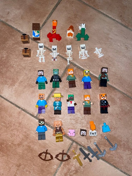 Minecraft Lego figurák