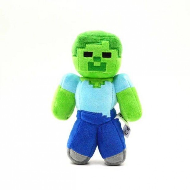 Minecraft Zombie plssfigura gyerekeknek 21cm