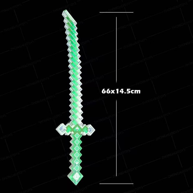 Minecraft inspirlta pixeles kard Zld