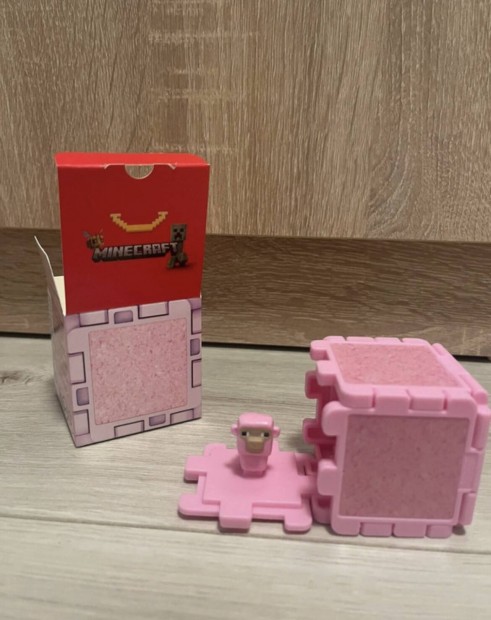 Minecraft játék happy meal rózsaszín block bárány
