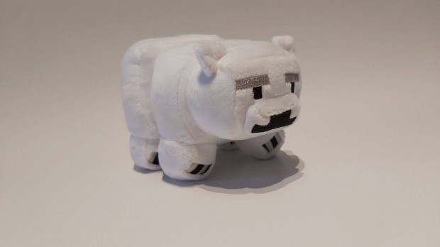 Minecraft jegesmedve plüss 18cm Új számlával készleten
