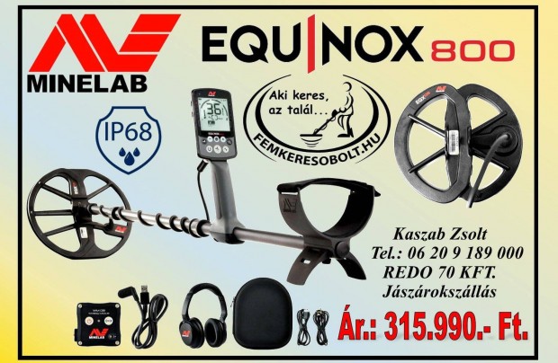 Minelab Equinox 800 j fmkeres fmdetektor