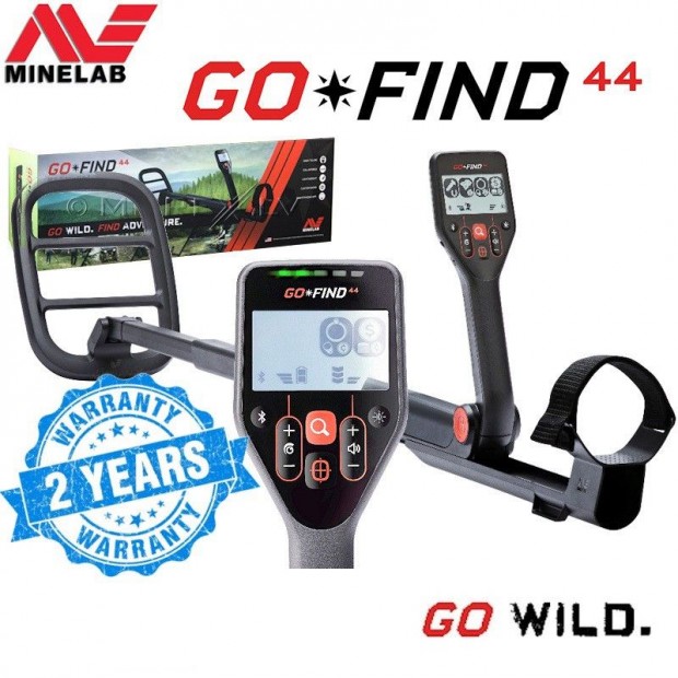 Minelab GO-FIND 44 fmdetektor fmkeres 10''-os tekerccsel