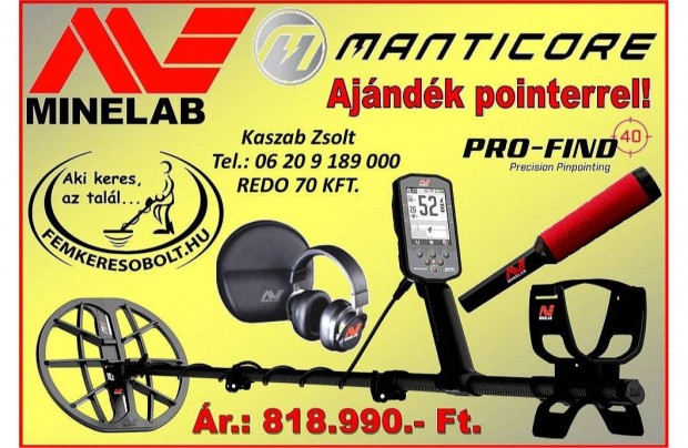 Minelab Manticore j fmkeres fmdetektor