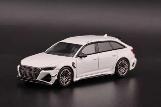 Mini GT Audi ABT RS6-R Glacier White Metallic