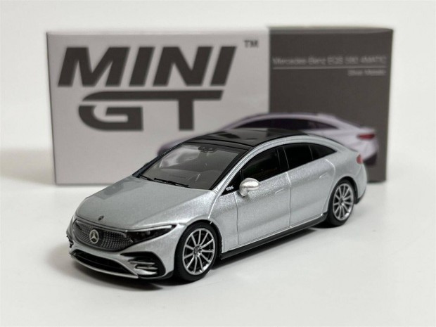 Mini GT MGT00508 Mercedes-Benz EQS 580 4Matic Silver Metallic