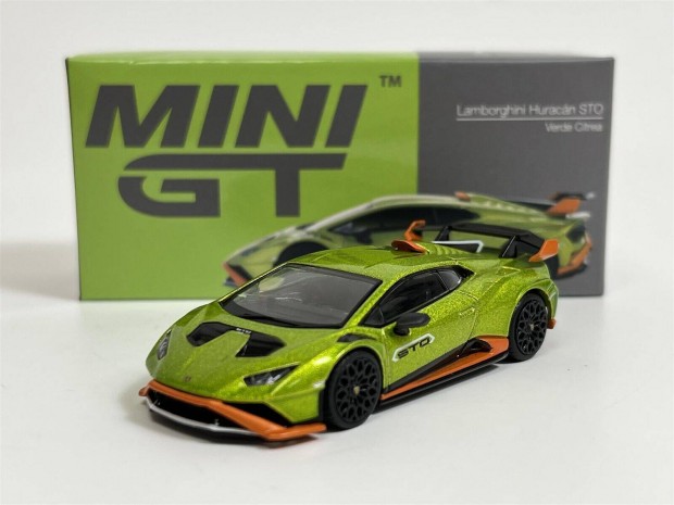 Mini GT MGT00547 Lamborghini Huracn STO Verde Citrea