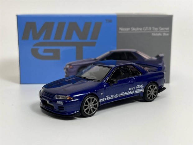 Mini GT Nissan Skyline GT-R Top Secret VR32 Metallic Blue