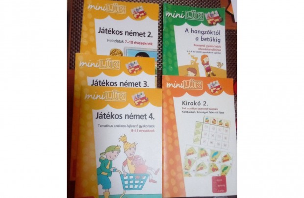 Mini Lük kirakó foglalkoztató füzet német olvasás kombinációs készség