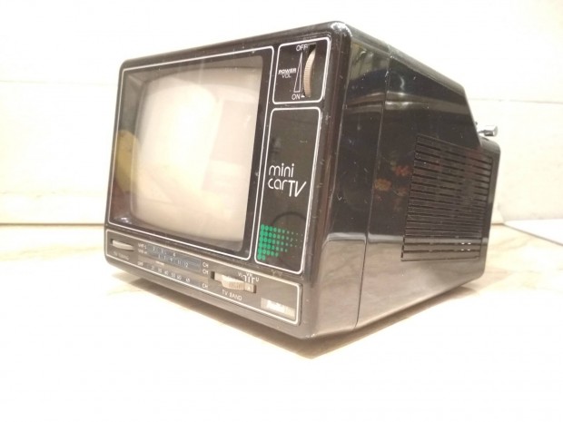 Mini Tv Kptl;13 cm, Fekete-Fehr Bp.IV.Posta