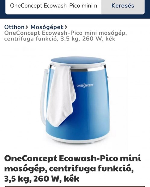 Mini mosógép