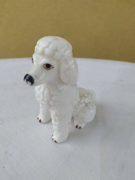 Mini uszkár kutya szobor eladó!Porcelán kutya dísz eladó!