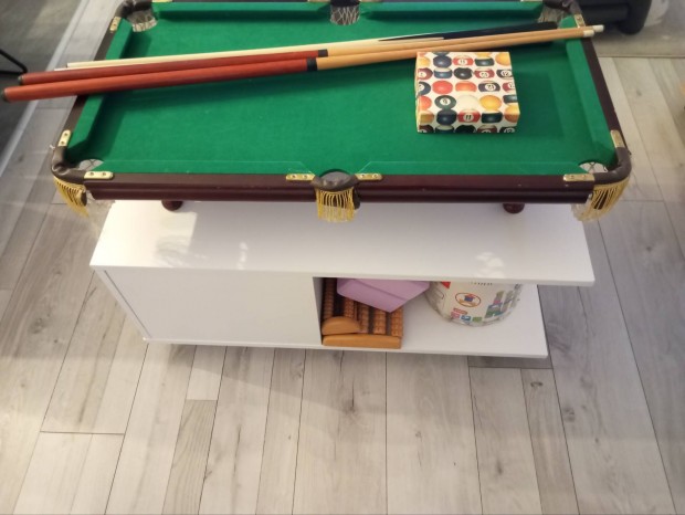 Mini vintage billiárd asztal+asztallal