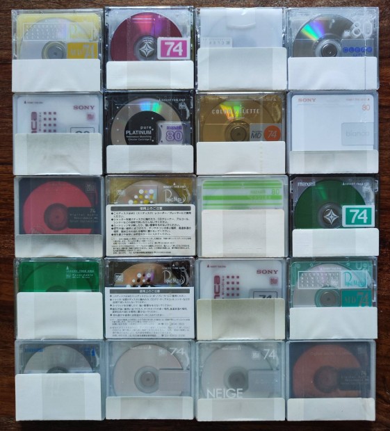 Minidisc MD lemezek j gyri flis Sony Maxell etc