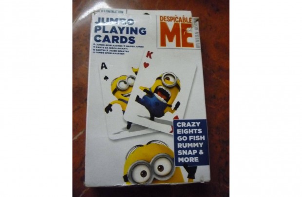 Minion jumbo playing cards Minyonok nagymret jtkkrtya 9x13 cm