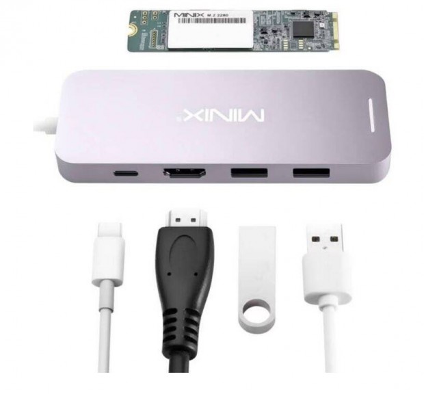 Minix NEO-S2GR USB-C tbbportos adapter 240 Gb SSD-vel