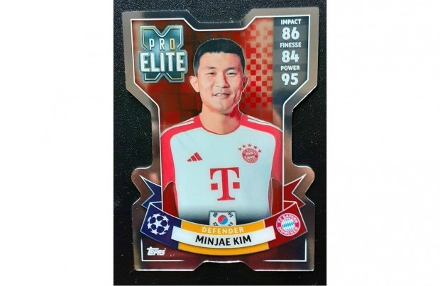 Minjae Kim Bayern Mnchen Chrome X Pro Elite focis krtya Match Attax