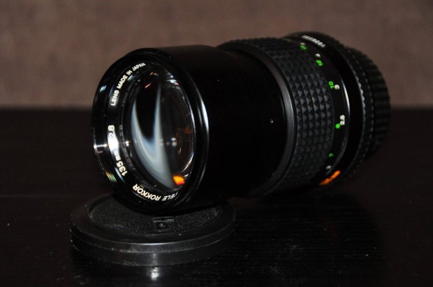 Minolta MD Tele Rokkor objektív ,135mm , 1: 2.8 , átm 55mm, Japan