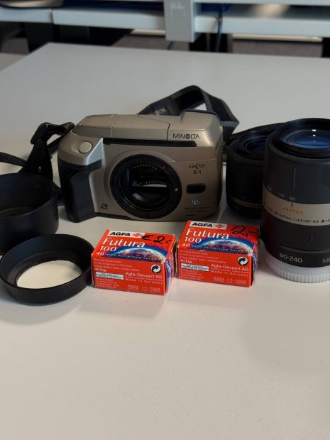 Minolta Vectis S-1 SLR APS fényképező, objektívekkel